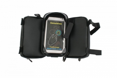 Велосумка, съемное крепление под телефон, KLONK, черный, 11610 KLONK  фото, kupilegko.ru